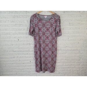 Lularoe Womens Dress Extra Large XL Shirt Pullover Gray Geometric GEO128XE